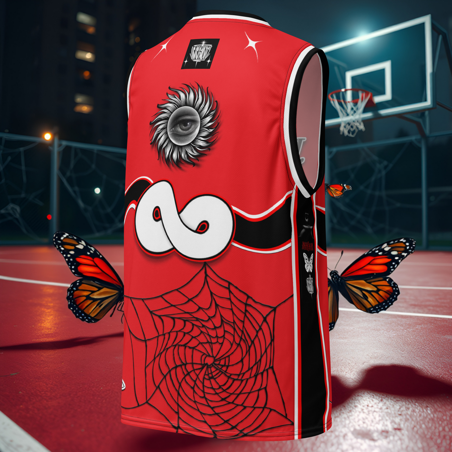 HearEyeAm | EyeF.L.Y Elite Basketball Jersey (Home Red)