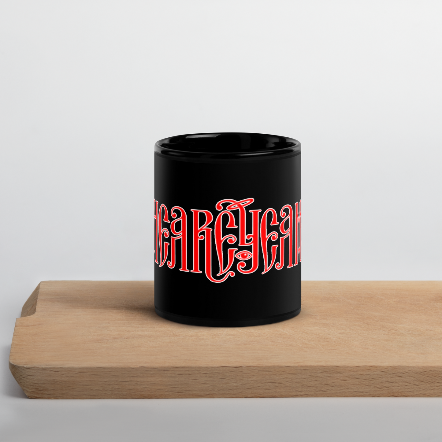 HearEyeAm Black/Red Classic Glossy Mug