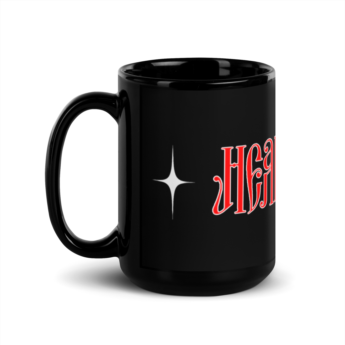 HearEyeAm Black/Red Classic Glossy Mug