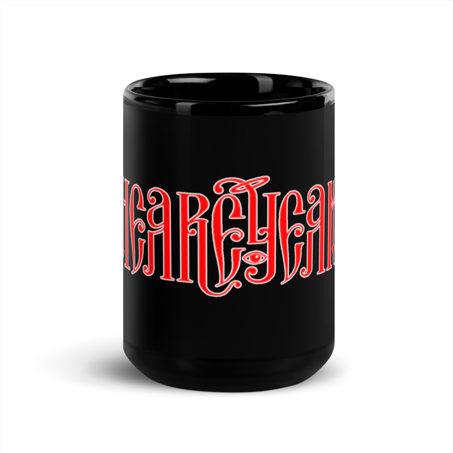 HearEyeAm Black/Red Classic Glossy Mug