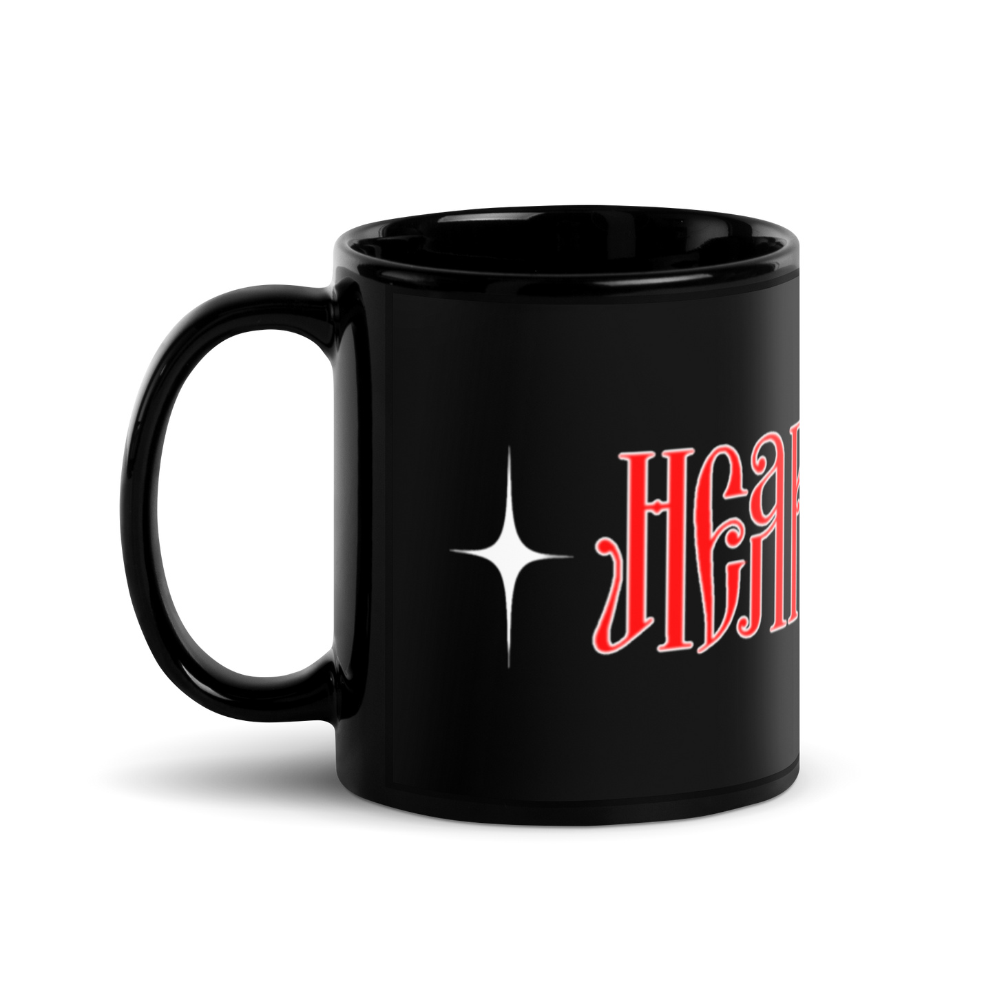 HearEyeAm Black/Red Classic Glossy Mug