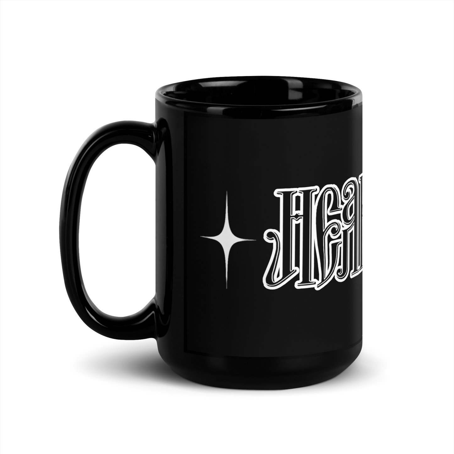 HearEyeAm Black/White Classic Glossy Mug