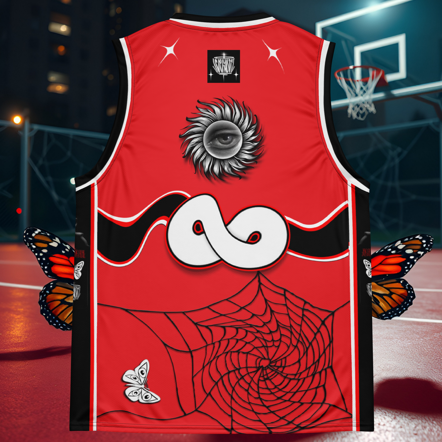 HearEyeAm | EyeF.L.Y Elite Basketball Jersey (Home Red)