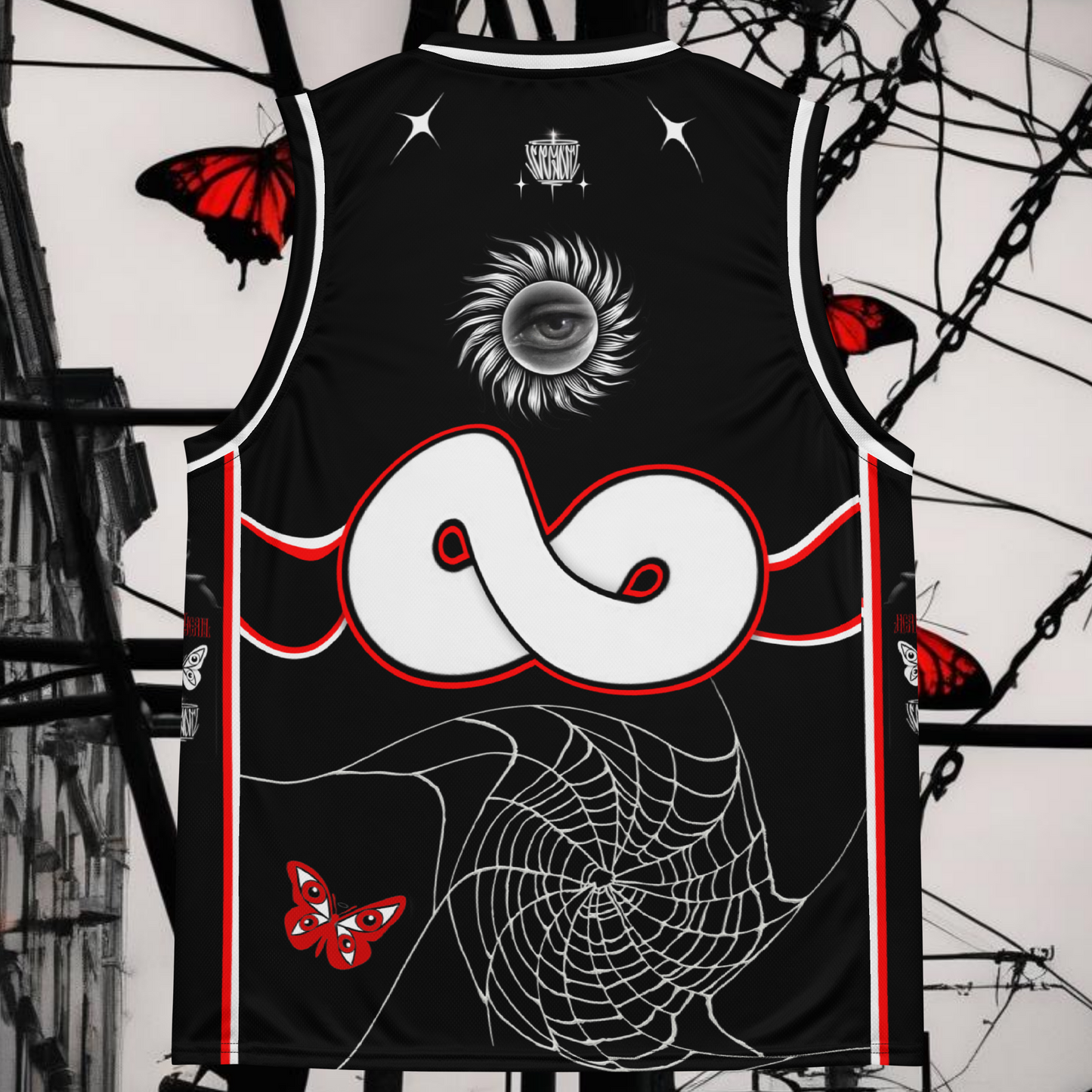 HearEyeAm | EyeF.L.Y Elite Basketball Jersey (Away Black)