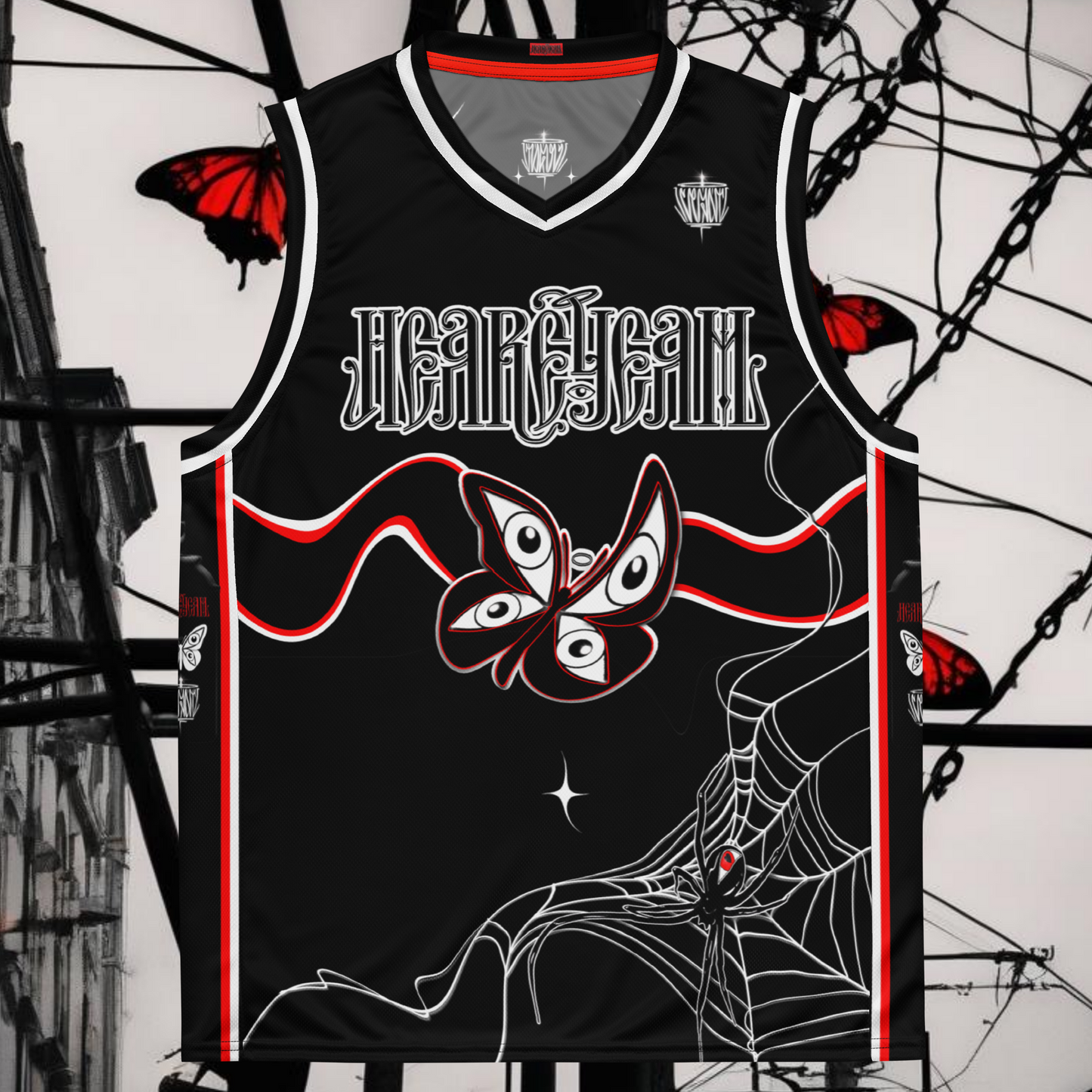 HearEyeAm | EyeF.L.Y Elite Basketball Jersey (Away Black)