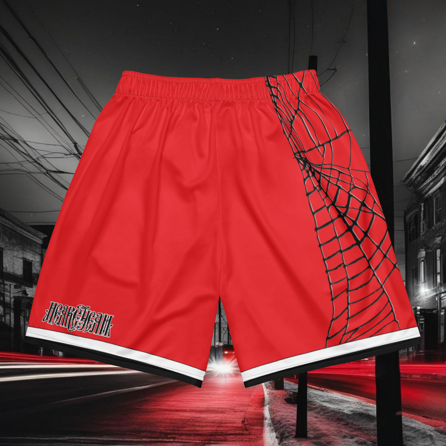 HearEyeAm | EyeF.L.Y Elite Sports Shorts (Red Web)