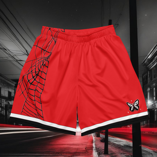 HearEyeAm | EyeF.L.Y Elite Sports Shorts (Red Web)