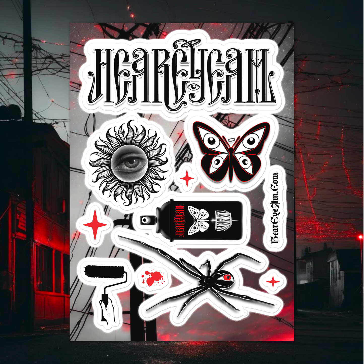 HearEyeAm Sticker Slap Sheet