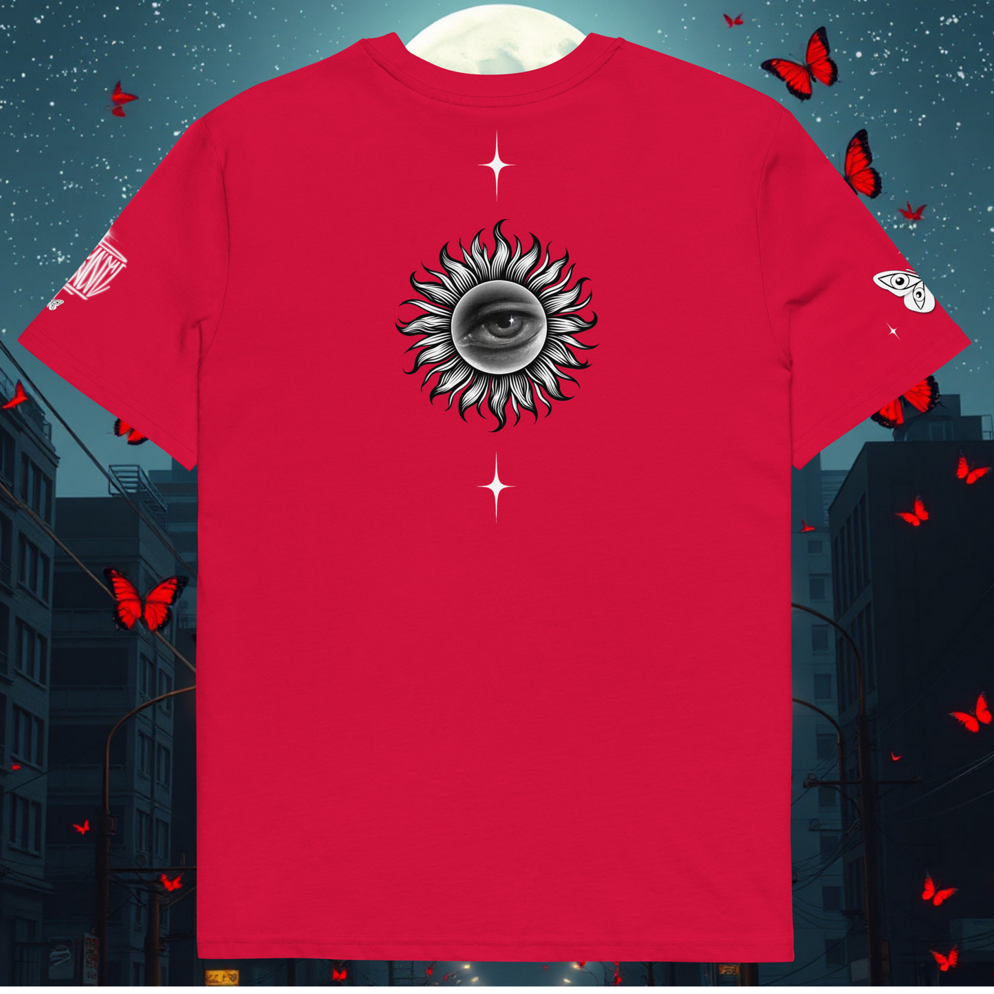 HearEyeAm | EyeF.L.Y 100% Organic Cotton (Printed) Timeless T-shirt (Rocketship Red and Stargazer Green)