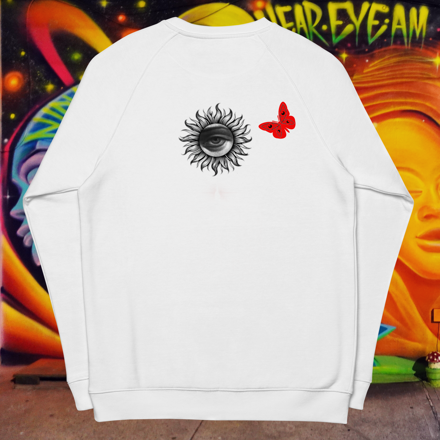 HearEyeAm | EyeF.L.Y 100% Organic Cotton Embroidered & Printed Pull Over SoulShirt (Black & White)